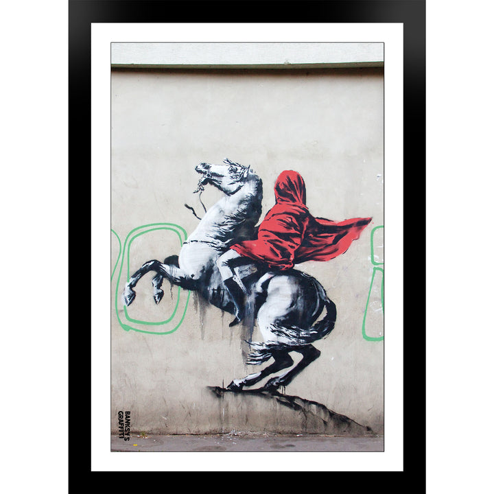Blind Bonapart, a framed print of Banksy's Graffiti-Homekor
