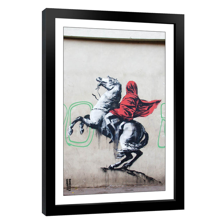 Blind Bonapart, a framed print of Banksy's Graffiti-Homekor