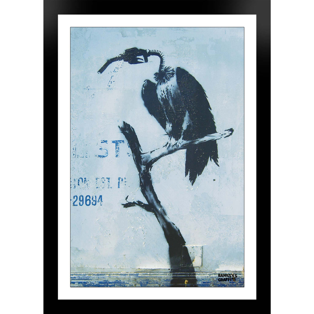 Petrol Head, a framed print of Banksy's Graffiti-Homekor