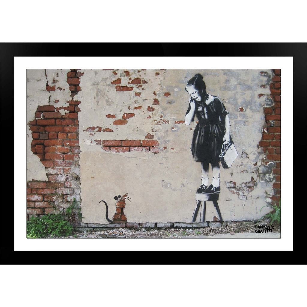 Girl on a Stool - Banksy's Graffiti Art – Homekor