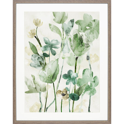 Plant wall art, watercolor painting.