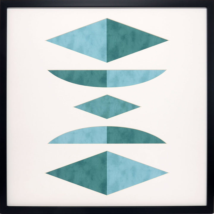 Geometric abstract wall art.