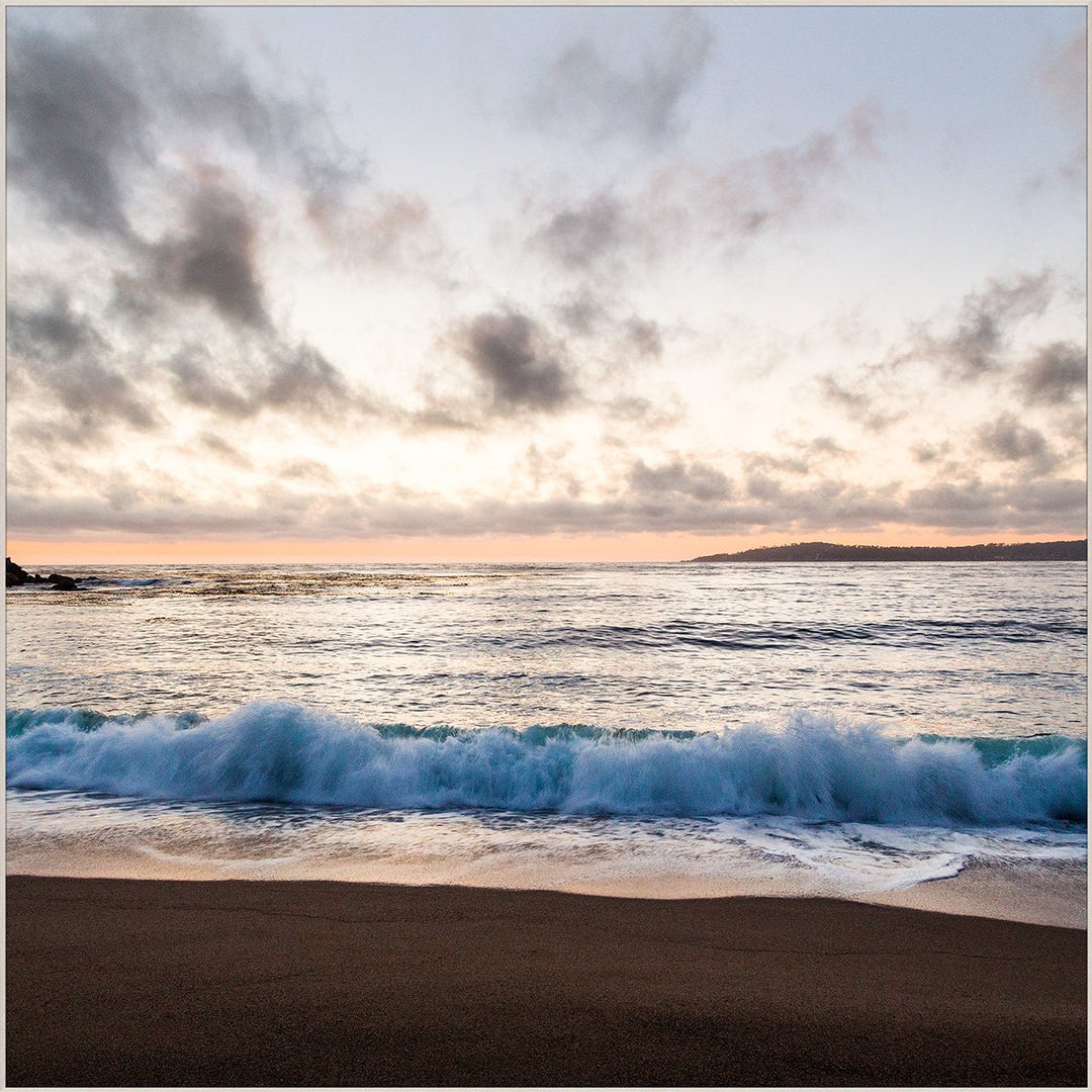 Coastal wall art framed print showcasing a beach seascape.