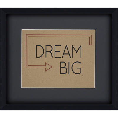 Wall art framed print featuring the words Dream Big